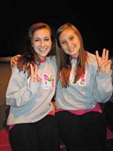 Big/Little Competition with my little, Kaci. Third Place!